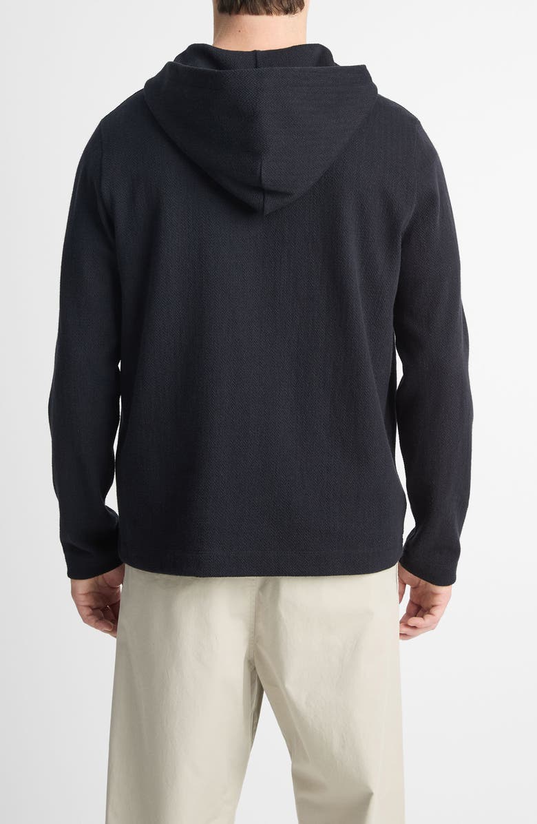 Vince Herringbone Terry Hoodie, Alternate, color, 