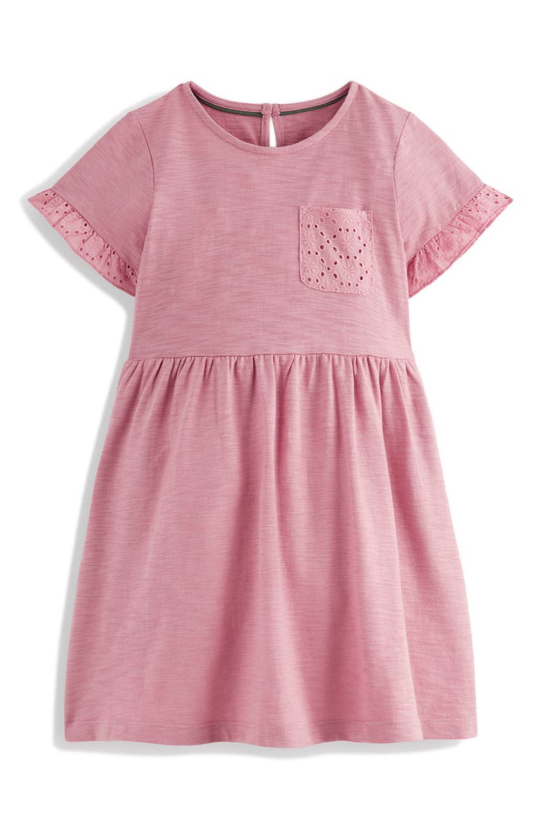 Kids' Eyelet Cotton Dress, Main, color, PINK HAZE