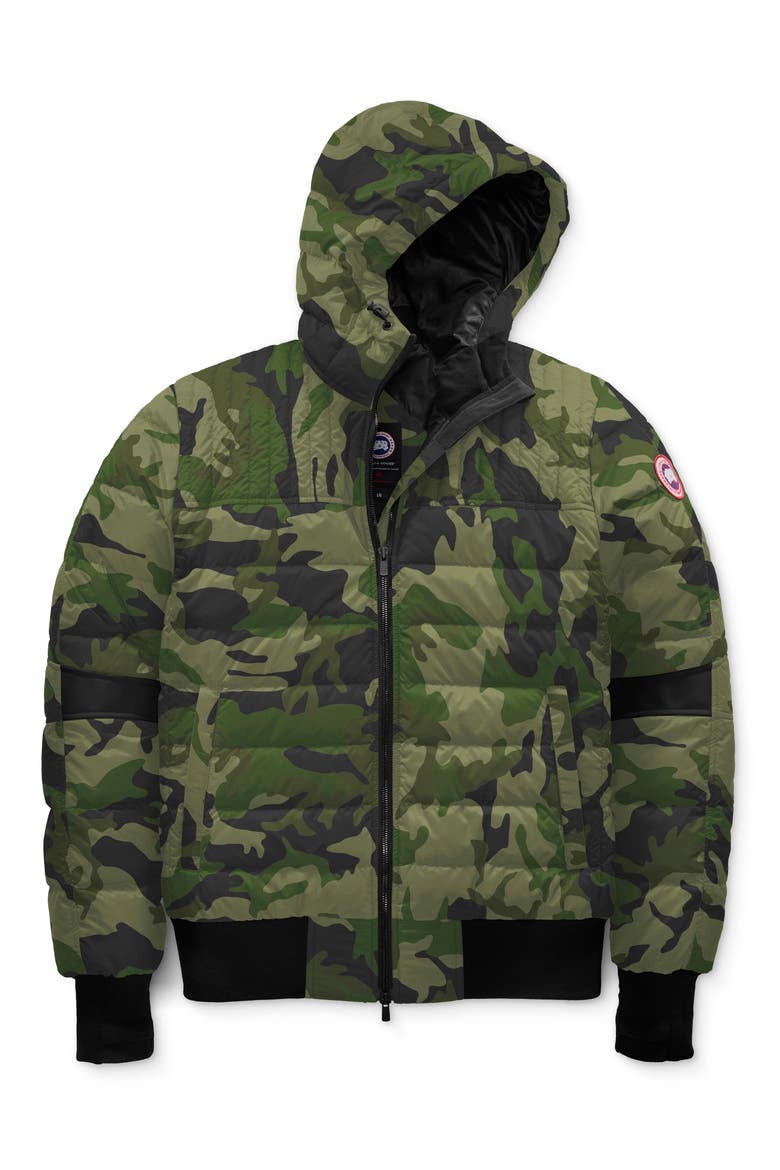 Cabri Hooded Packable Down Jacket, Main, color, CANADA GOOSE CAMO