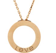 Pre-Owned Cartier Love Pendant Necklace 18K Yellow Gold