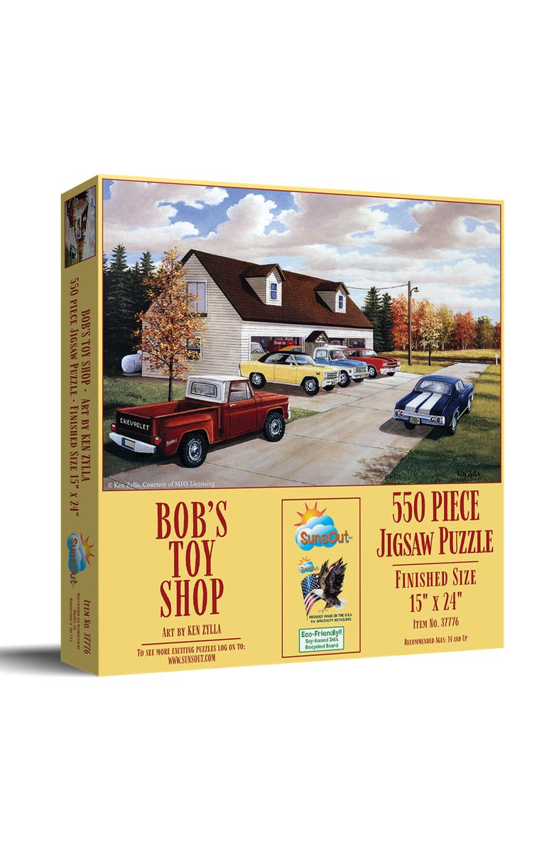 Sunsout Bob's Toy Shop 550 piece Jigsaw Puzzle for Adults, Main, color, Multicolor