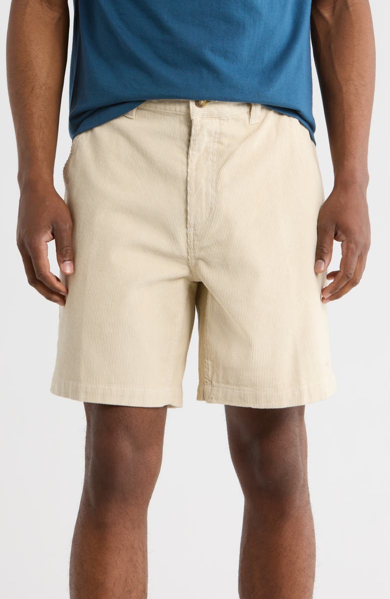 Obey Daily Corduroy Shorts, Main, color, Silver Grey Faded Wash