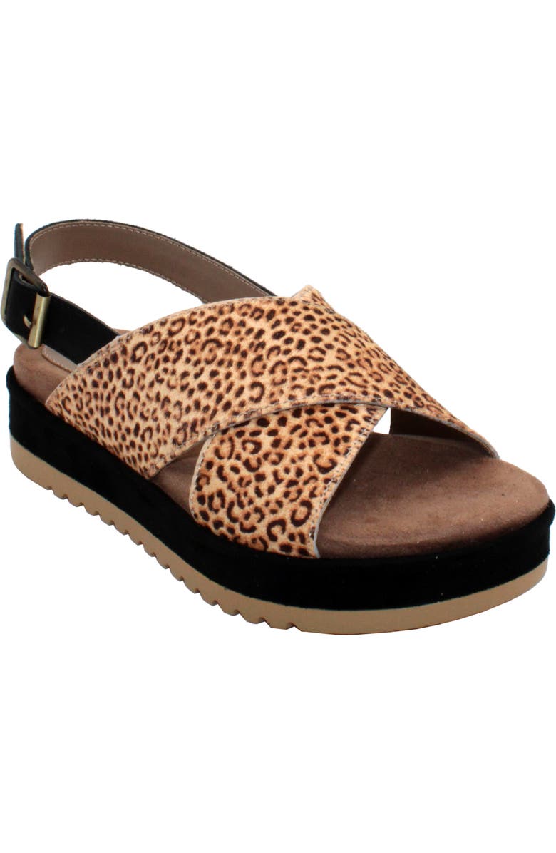 Very Volatile Calabar Genuine Calf Hair Platform Sandal, Main, color,