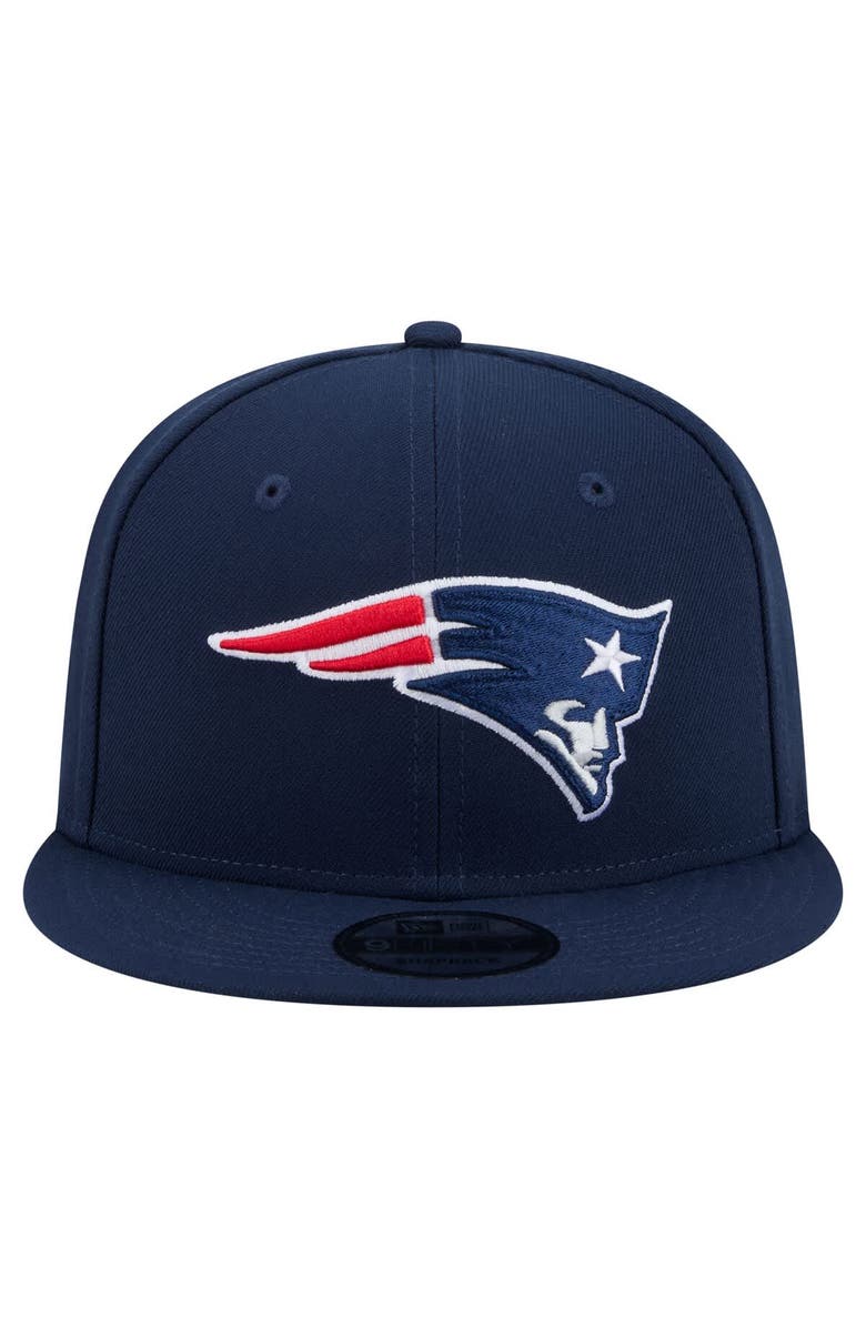 New Era Men's New Era  Navy New England Patriots 9FIFTY Snapback Hat, Alternate, color, Navy