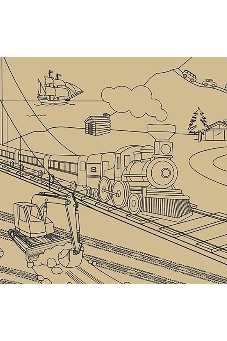 Giant Coloring Mural On The Go, Kids, Alternate, color, Multicolored