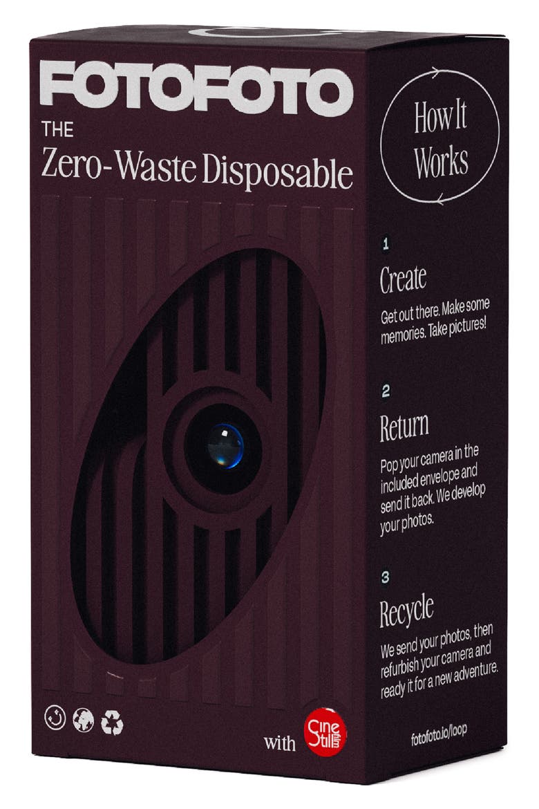 Atlas Zero-Wasted Disposable Camera, Alternate, color, PURPLE