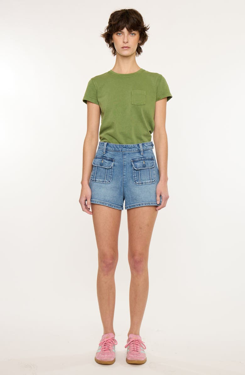 KanCan Sharon High Rise Shorts, Alternate, color, Medium Wash