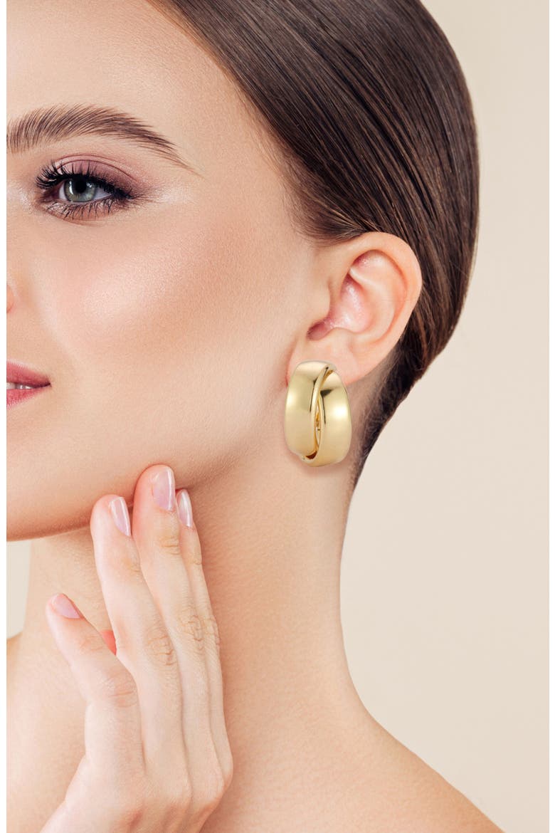 Double Hoop Earrings, Alternate, color, GOLD