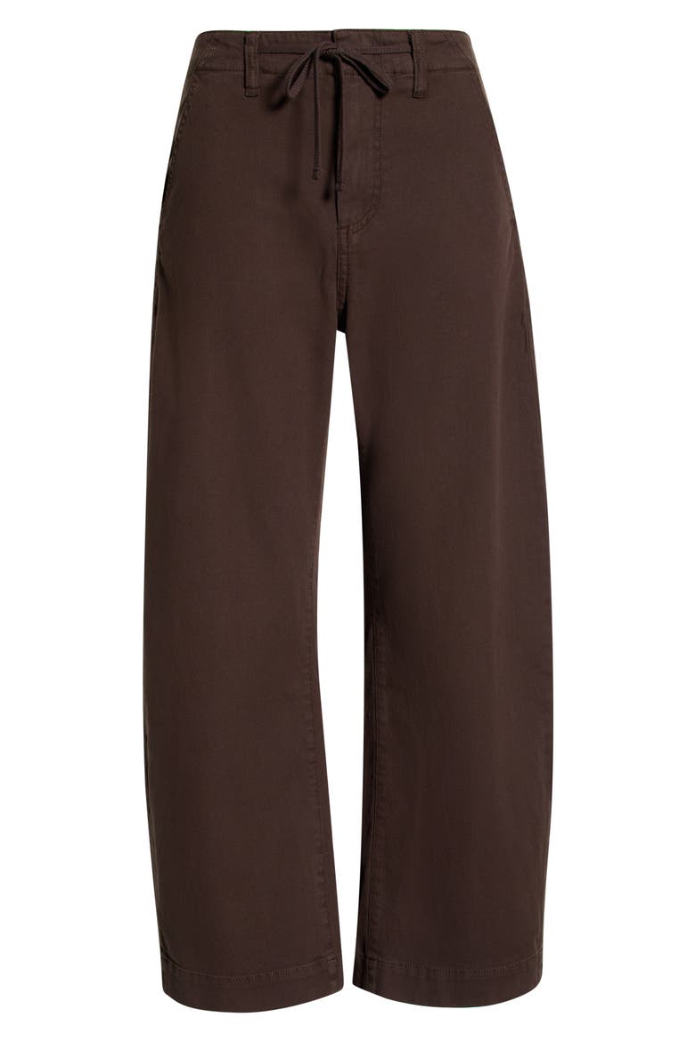 Arellia Drawstring High Waist Ankle Barrel Pants, Main, color, RICH CHOCOLATE