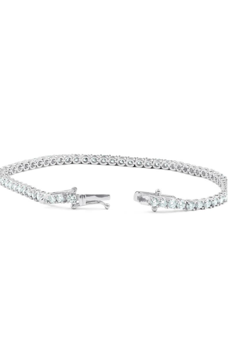Bliss Diamond 5 Carat TW Round Cut Lab Grown Diamond Tennis Bracelet 14k Gold Lab Grown, Alternate, color, 14K White Gold