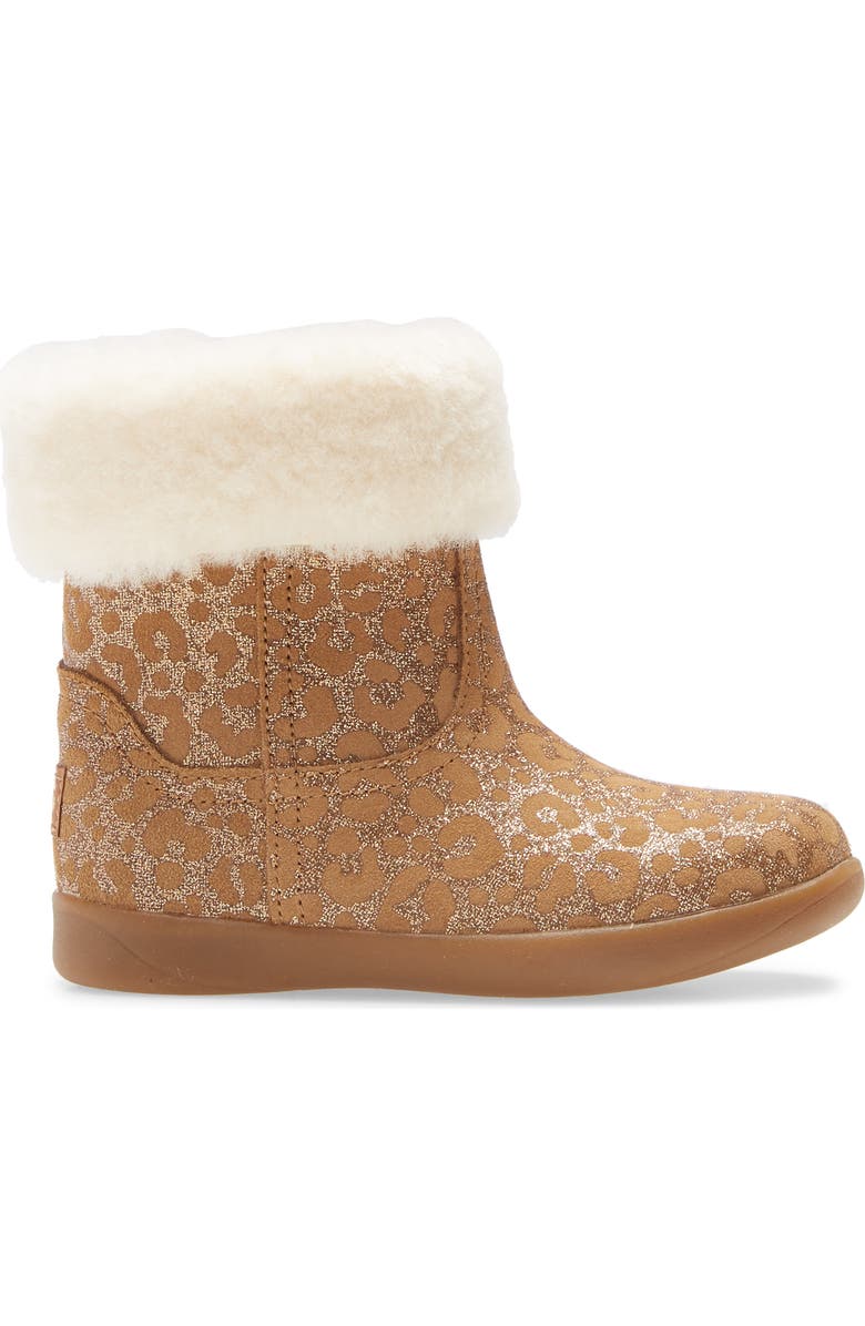 UGG<sup>®</sup> UGG Jorie II Glitter Leopard Genuine Shearling Boot, Alternate, color,