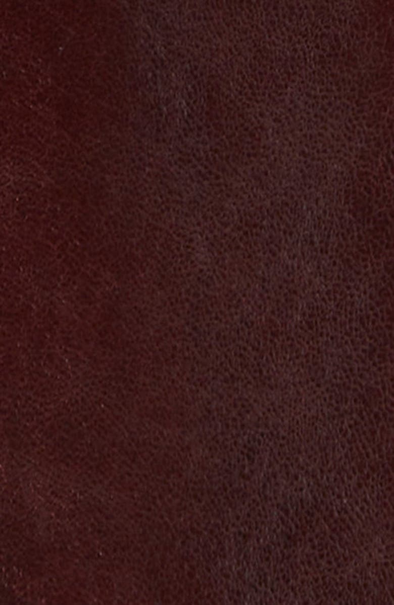 SPORTMAX Afa Lambskin Leather Midi Skirt, Alternate, color, Bordeaux