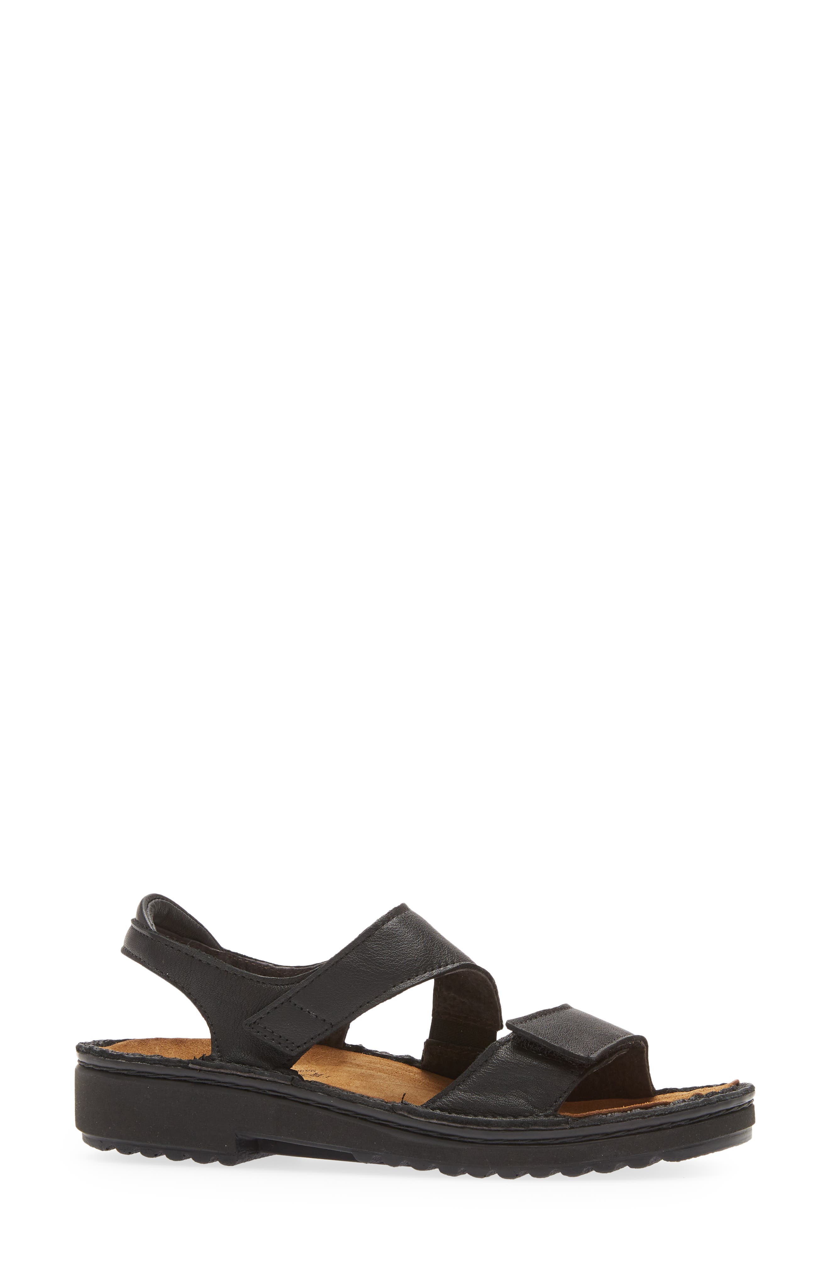 Naot Enid Sandal, Alternate, color, Jet Black Leathre