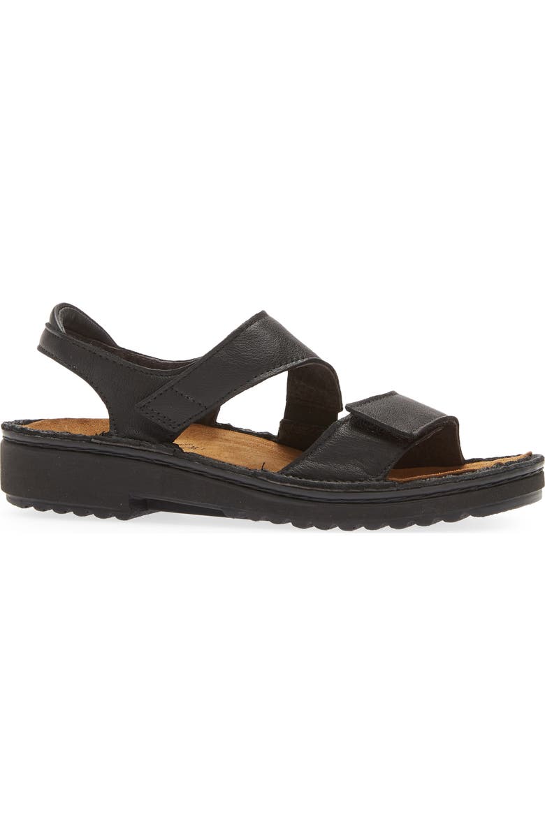 Naot Enid Sandal, Alternate, color, Jet Black Leathre