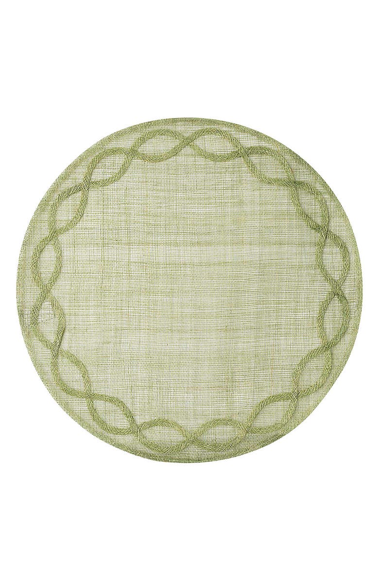 Juliska Tuileries Garden Set of 4 Placemats, Alternate, color, Pistachio