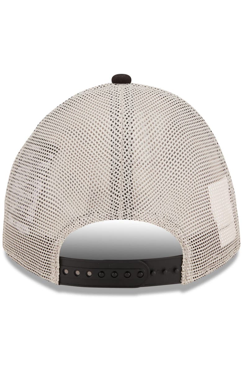 New Era Men's New Era Black/White New Orleans Saints Flag 9TWENTY Trucker Snapback Hat, Alternate, color,