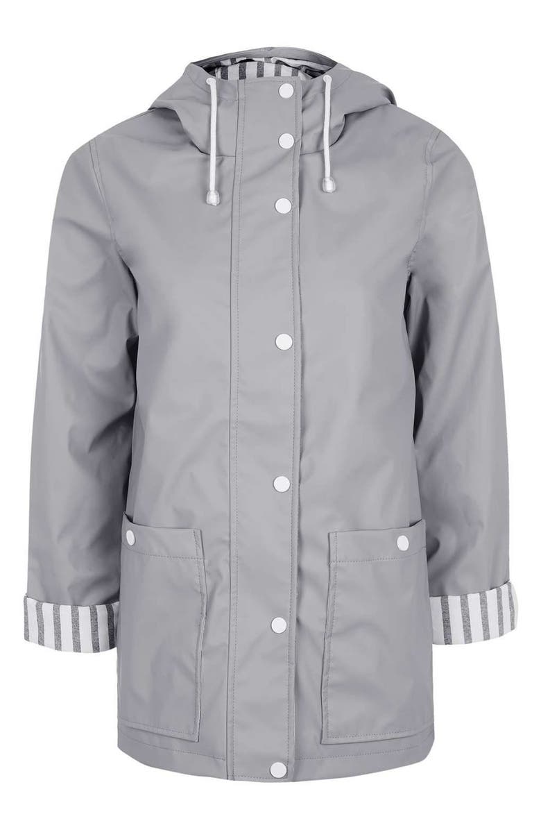 Topshop Maisie Rain Jacket, Alternate, color,