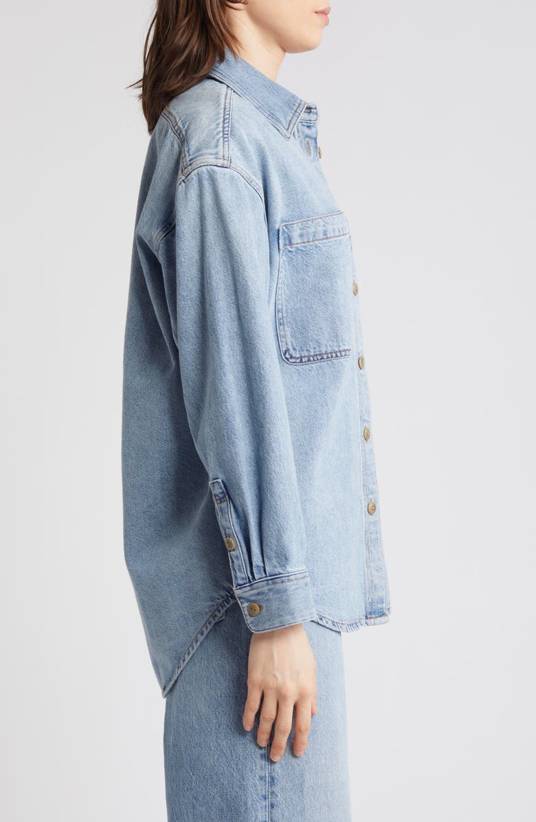 Madewell Oversize Denim Button-Up Shirt, Alternate, color, 