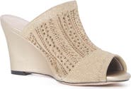 Lauren Lorraine Martha Wedge Slide Sandal