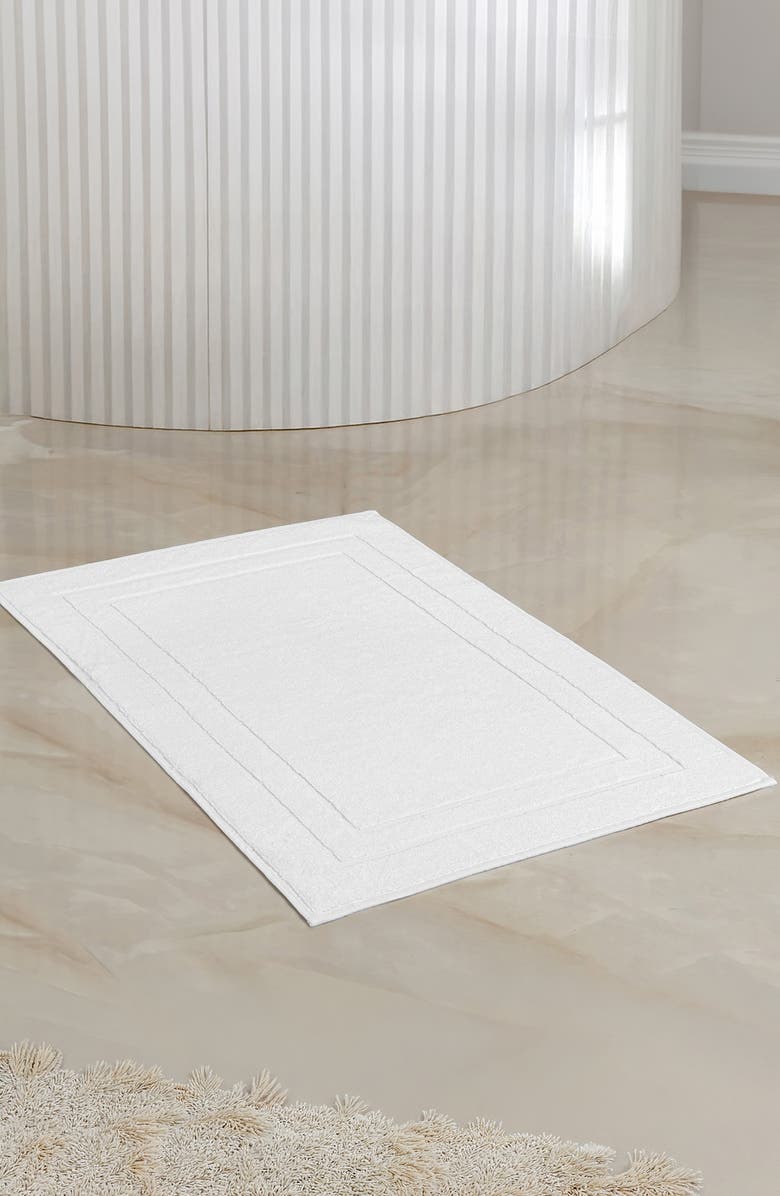 Linum Home Textiles Anovia Cotton Bath Mat, Alternate, color, White