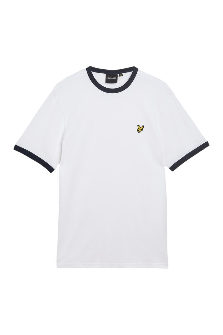 Ringer T-shirt, Alternate, color, White/ Dark Navy