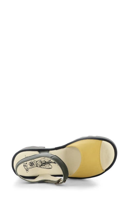 Fly London Tull Platform Sandal In Yellow