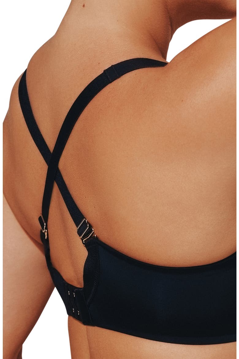 24/7® Classic Underwire Unlined Minimizer Bra, Alternate, color, BLACK