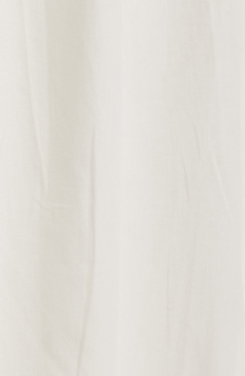 Topshop Ruffle Seam Poplin Maxi Skirt, Alternate, color, Ivory