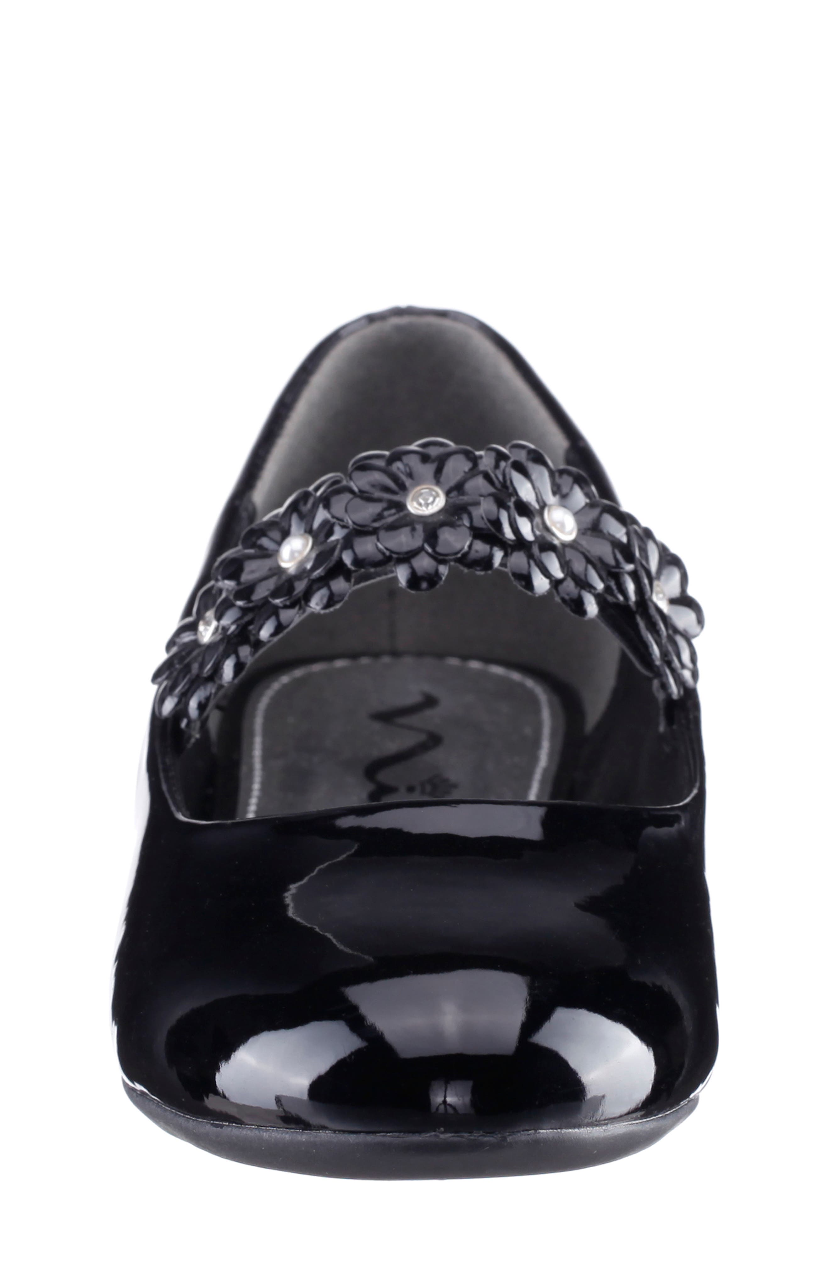 Nina Kids' Rozy Mary Jane Flat, Alternate, color, Black Patent