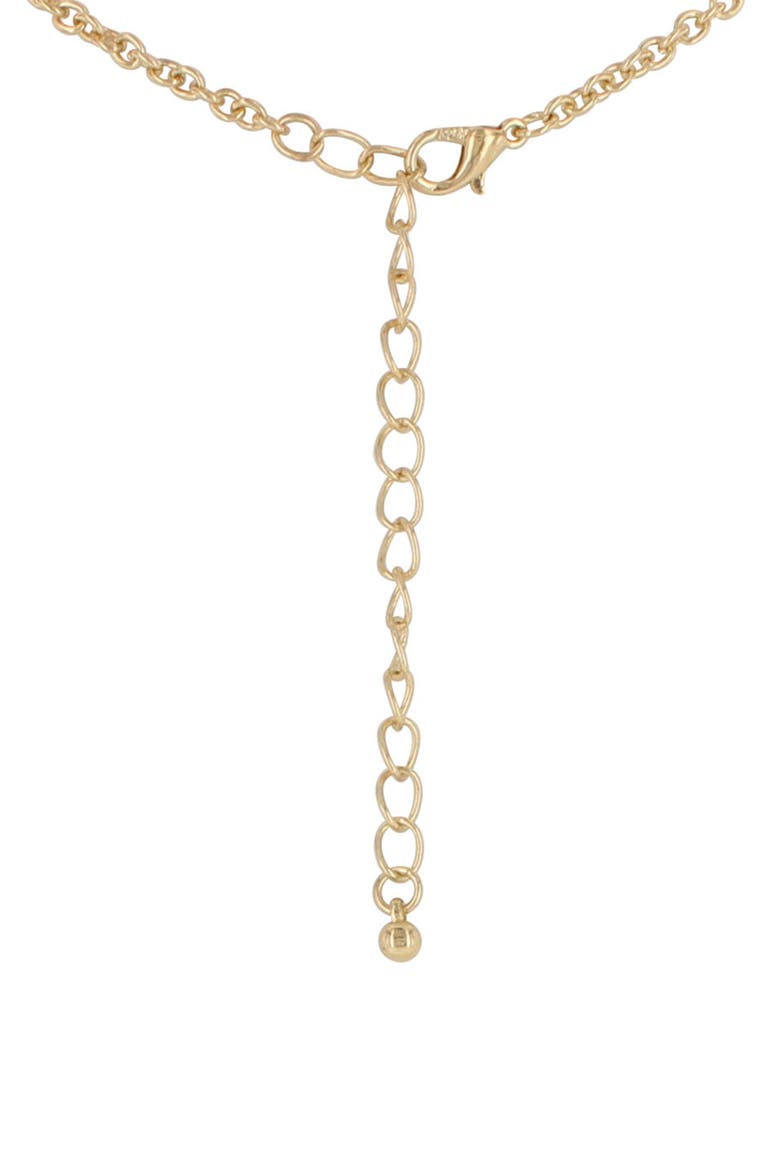 Gold Plated Circle Beaded Tassel Necklace, Alternate, color, GOLD / FUCHSIA