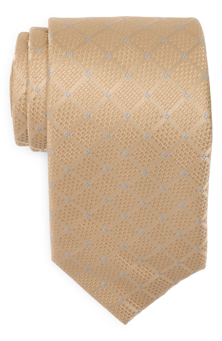 Michael Kors Carden Neat Tie, Main, color, Camel