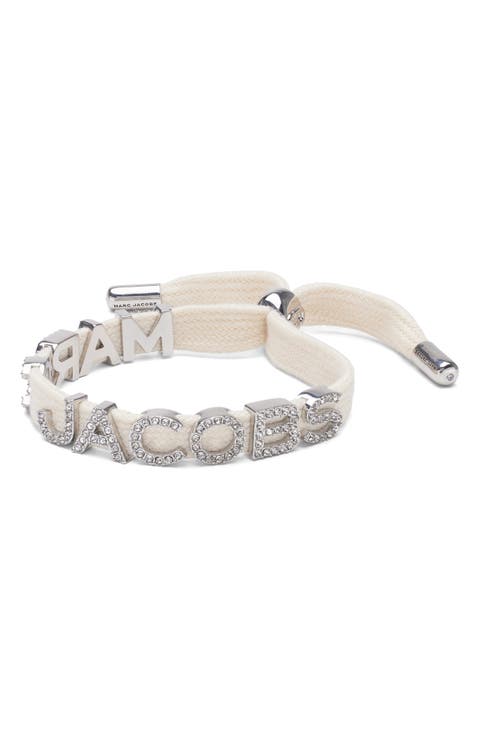 Laced Logo Adjustable Slider Bracelet