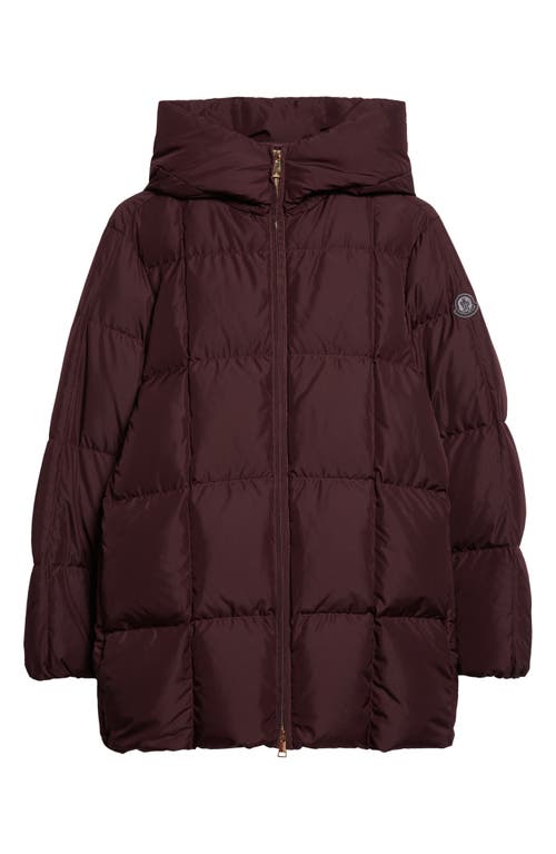 Moncler Darbon Down Puffer Jacket In Burgundy