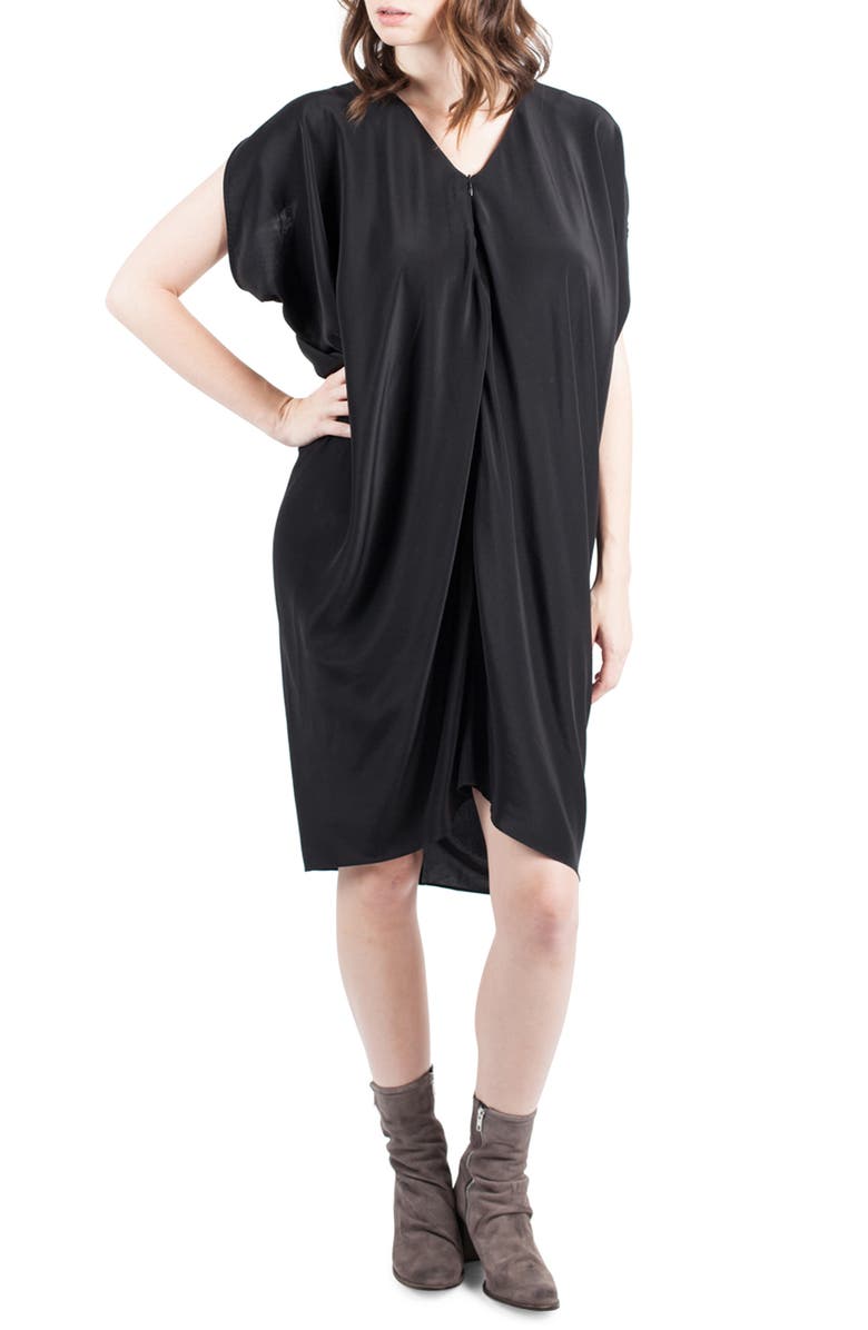 Kinwolfe Silk Maternity/Nursing Dress, Alternate, color, 