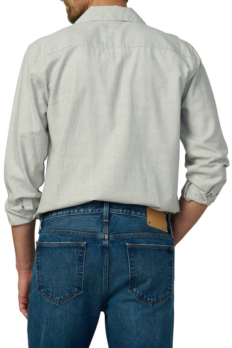 Writers Long Sleeve Camp Shirt, Alternate, color, NAVY CHECK