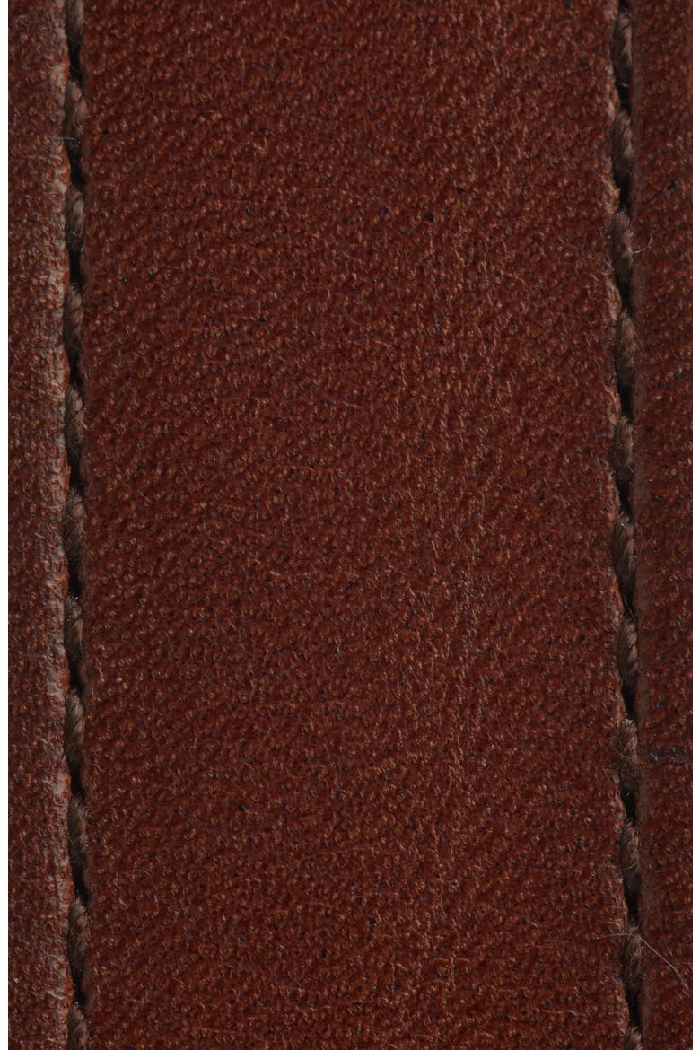 YSL Cintura Leather Belt, Alternate, color, RED TAN