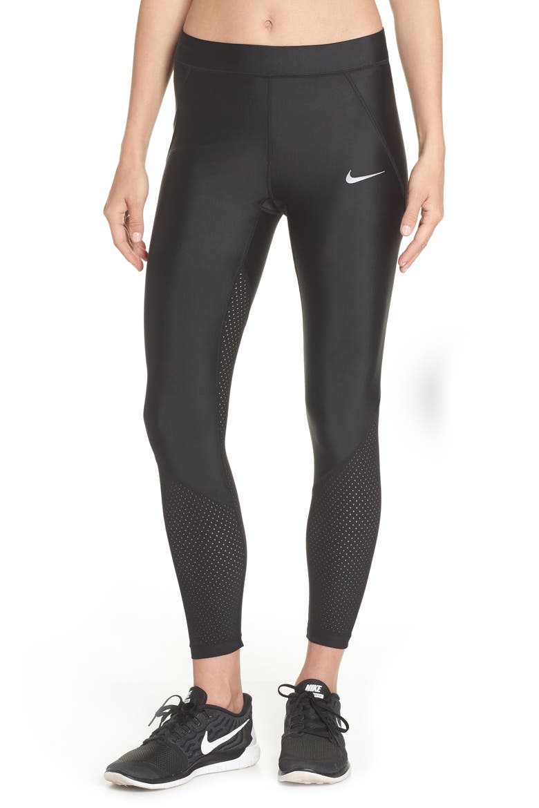 Speed Cool Running Tights, Main, color, BLACK