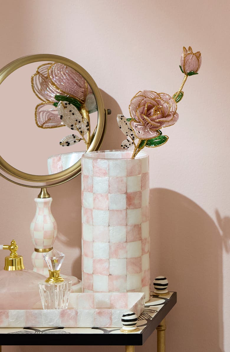 MACKENZIE CHILDS Purple Rose Beaded Flower Stems, Alternate, color, Purple