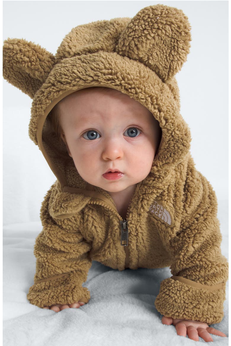 Campshire Ears Fleece Zip Hoodie, Alternate, color, TEDDY BROWN