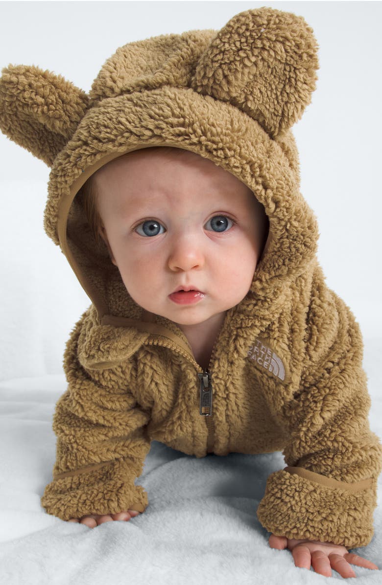 The North Face Campshire Ears Fleece Zip Hoodie, Alternate, color, Teddy Brown