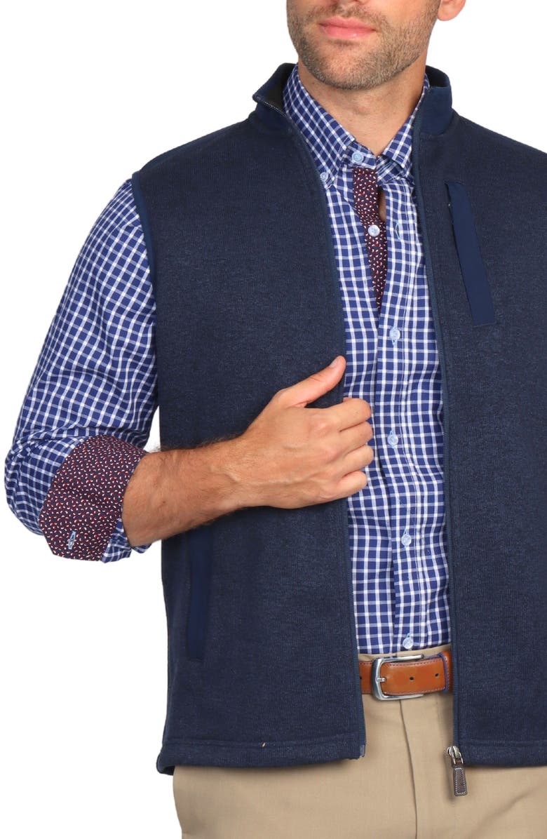 TailorByrd Mélange Sweater Vest, Alternate, color, Navy