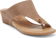 Donald Pliner Toe Loop Wedge Sandal
