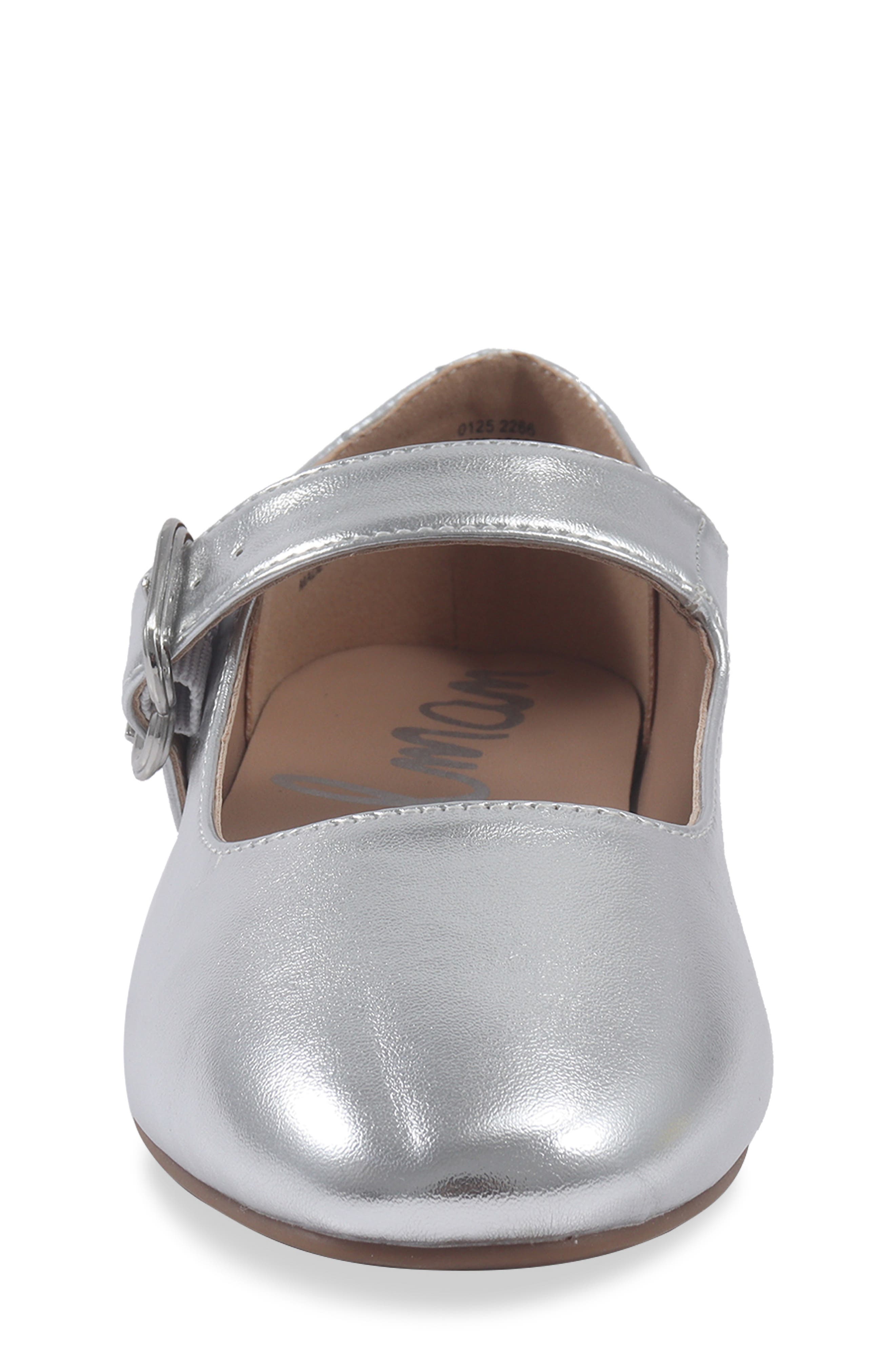 Kids' Maeve Michaela Mary Jane Flat, Alternate, color, SILVER
