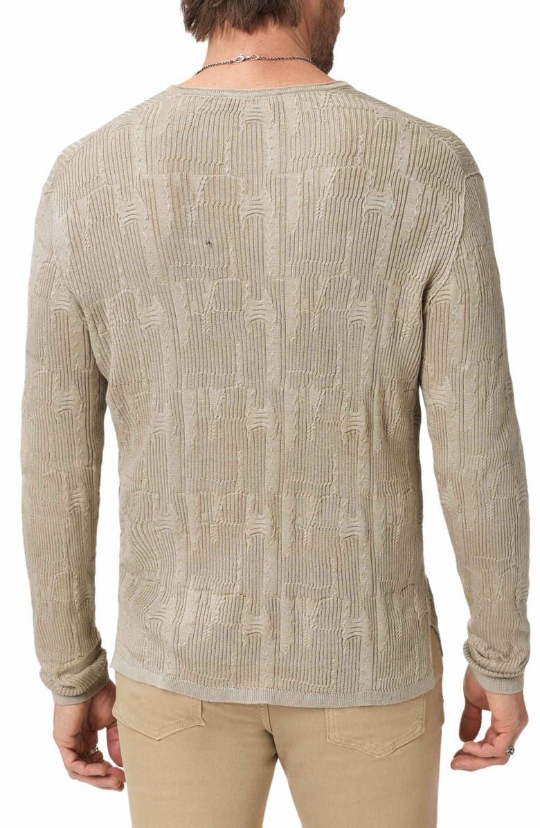 John Varvatos Vinny Broken Pattern Henley, Alternate, color, Spruce
