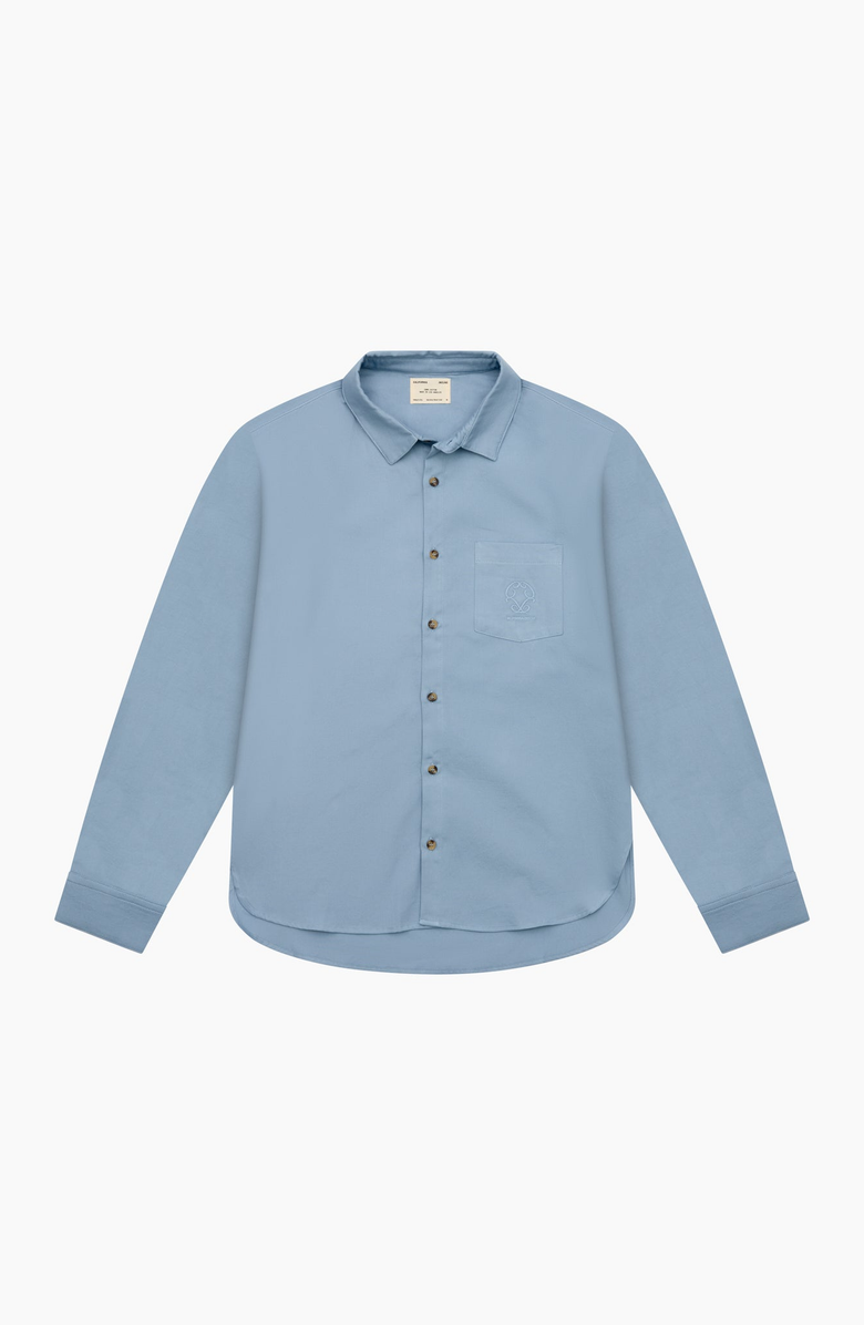 CALIFORNIA INCLINE Oversized Button Down Shirt, Main, color, Heritage Blue