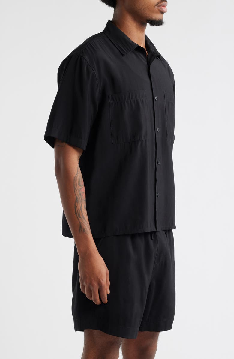 Open Edit Resort Boxy Short Sleeve Button-Up Shirt, Alternate, color, 