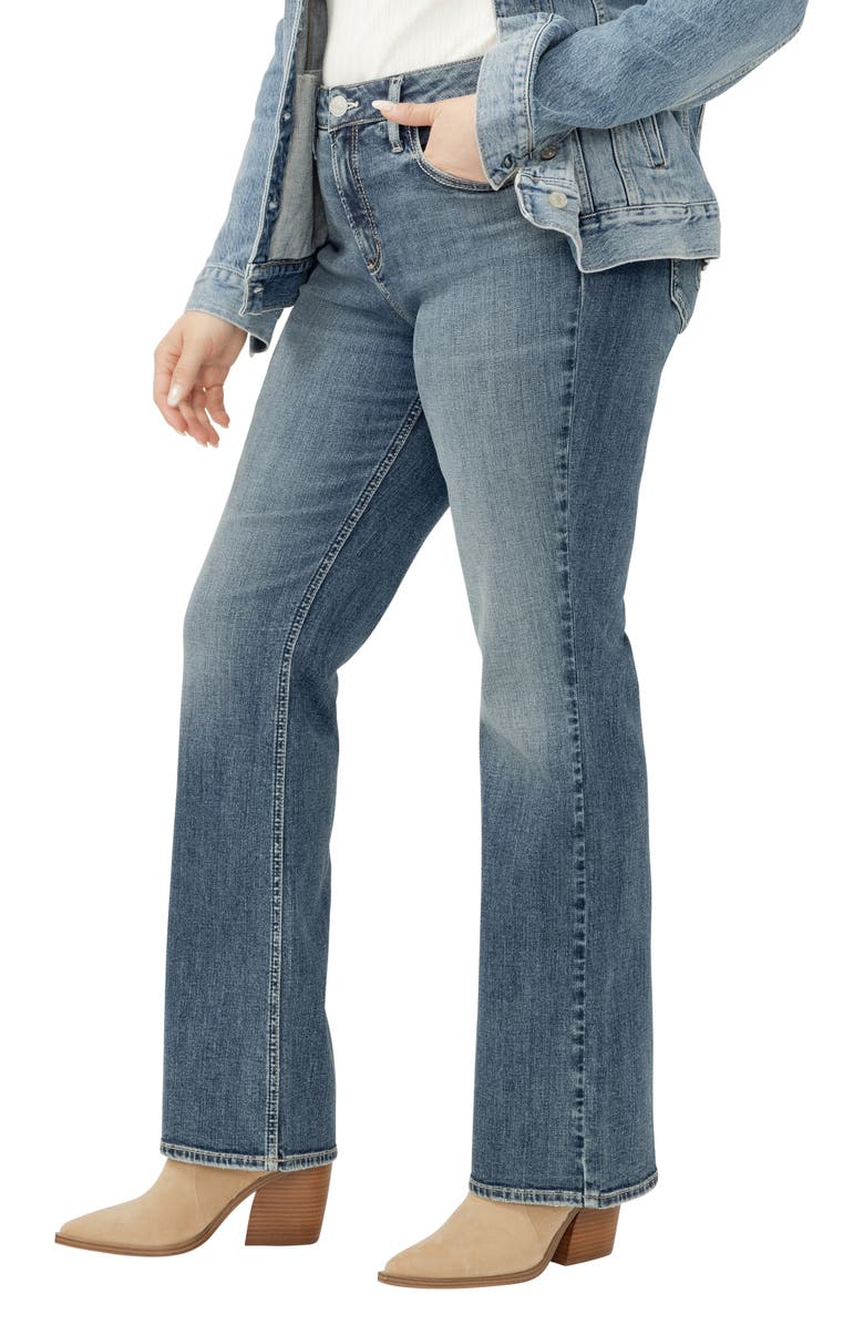 Silver Jeans Co. Suki Curvy Mid Rise Bootcut Jeans, Alternate, color, Kennedy
