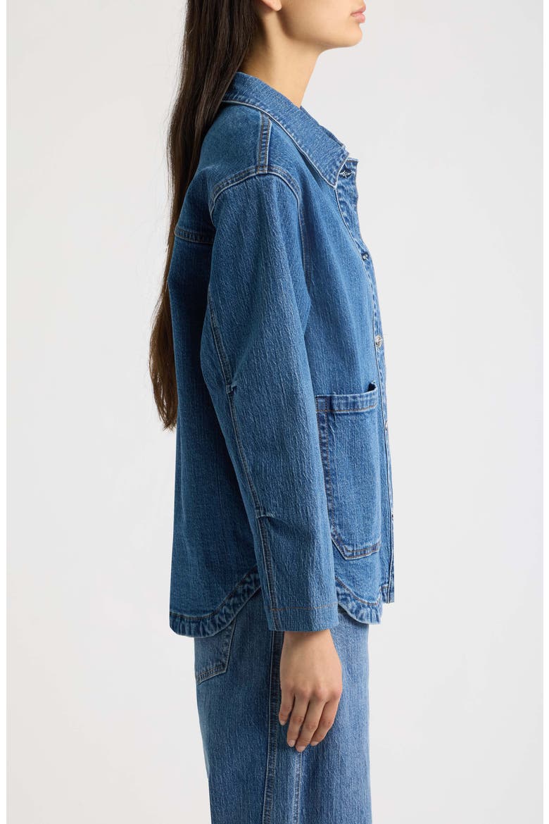Patch Pocket Denim Shacket, Alternate, color, MEDIUM WASH
