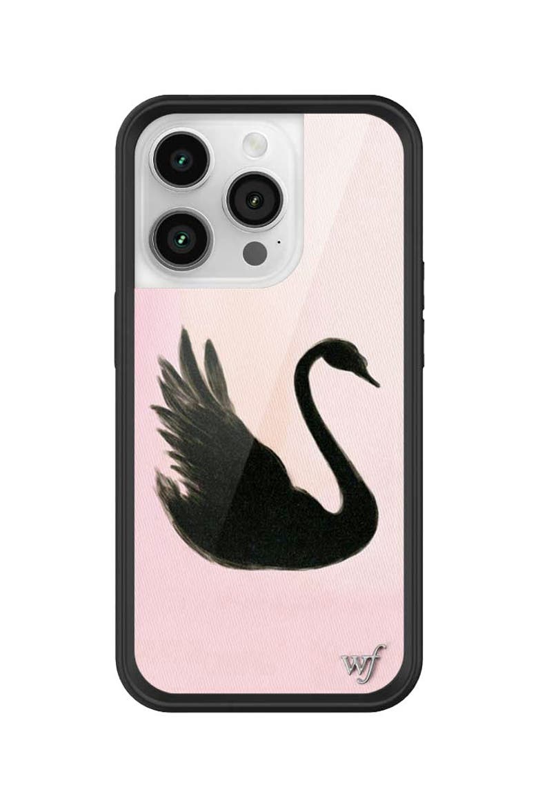 Black Swan iPhone Case, Alternate, color, Black