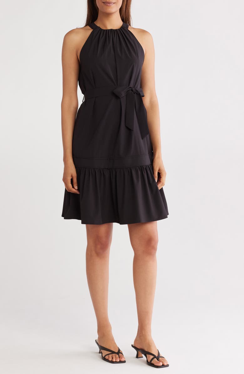 Calvin Klein Halter Neck Sleeveless Dress, Main, color, 
